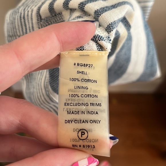 Plenty by Tracy Reese Cotton Dress Geometric Oversized Summer XS Anthro Midi - Picture 4 of 10